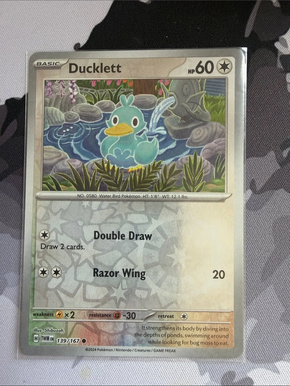 Ducklett & Swanna Pokémon Evolution Reverse Holo Card Lot 🦢 | 4 Cards ✨5/$25✨